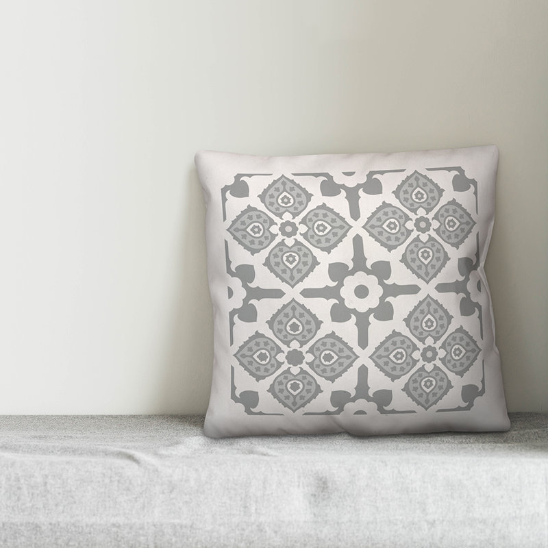 Housse de coussin , Gris, 18 po x 18 po, Pas de bourre