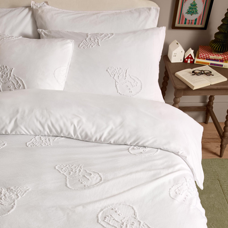Snowmen Tufted Soft Touch Duvet Cover Set