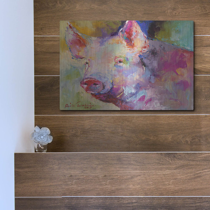 «Piggy» par Richard Wallich, H 12 po x l 16 po