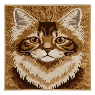 Washable Scottish Fold Cats Area Rug