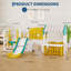 Ensemble de jeux pour enfants 9-en-1 avec glissoire, balançoire et tunnel pour la cour-132119950