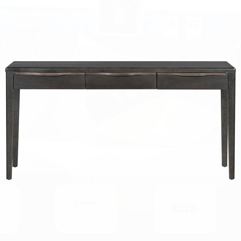 Console avec 3 tiroirs 59,84 po Chiswick, Noir