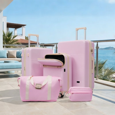 Luggage Sets 5 Piece with Half-opening
