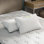 Oreiller standard en mousse viscoélastique déchiquetée GhostBed - paquet de 2