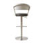 Bihter Swivel Upholstered Adjustable Height Counter Stool with Metal Frame-1908344598