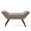 Banc d'appoint moderne avec accoudoirs évasés et garniture cloutée, sièges de chambre à coucher ou de vestibule-533766606