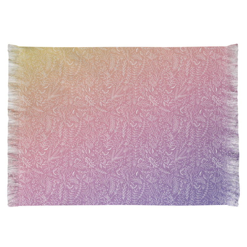 Tapis mauve/rose dégradé ditsy floral Mcguigan, Non