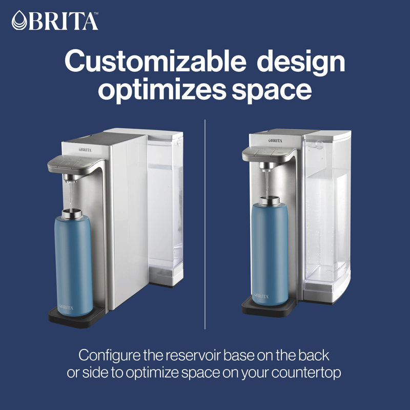 Brita Hub White Countertop Water Filtration System with 12 Cup Reservoir