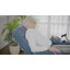 Fauteuil inclinable électrique avec massage Power Lift - bleu-766374799