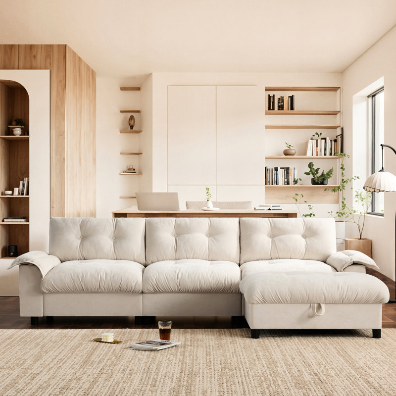 Canapé modulaire en chenille avec 4 sièges, accoudoir multifonctionnel, porte-gobelet, charge, poches latérales, mouvement, revêtement pour le divertissement à domicile
