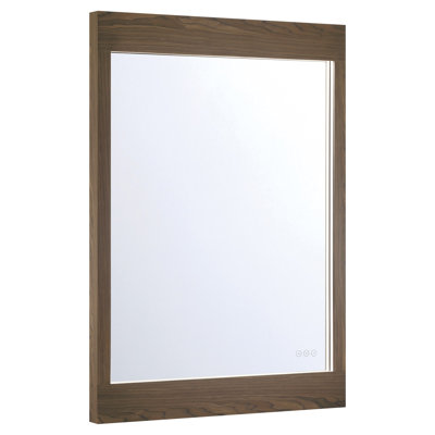 Mogano, miroir, 30 po x 42 po, noyer foncé