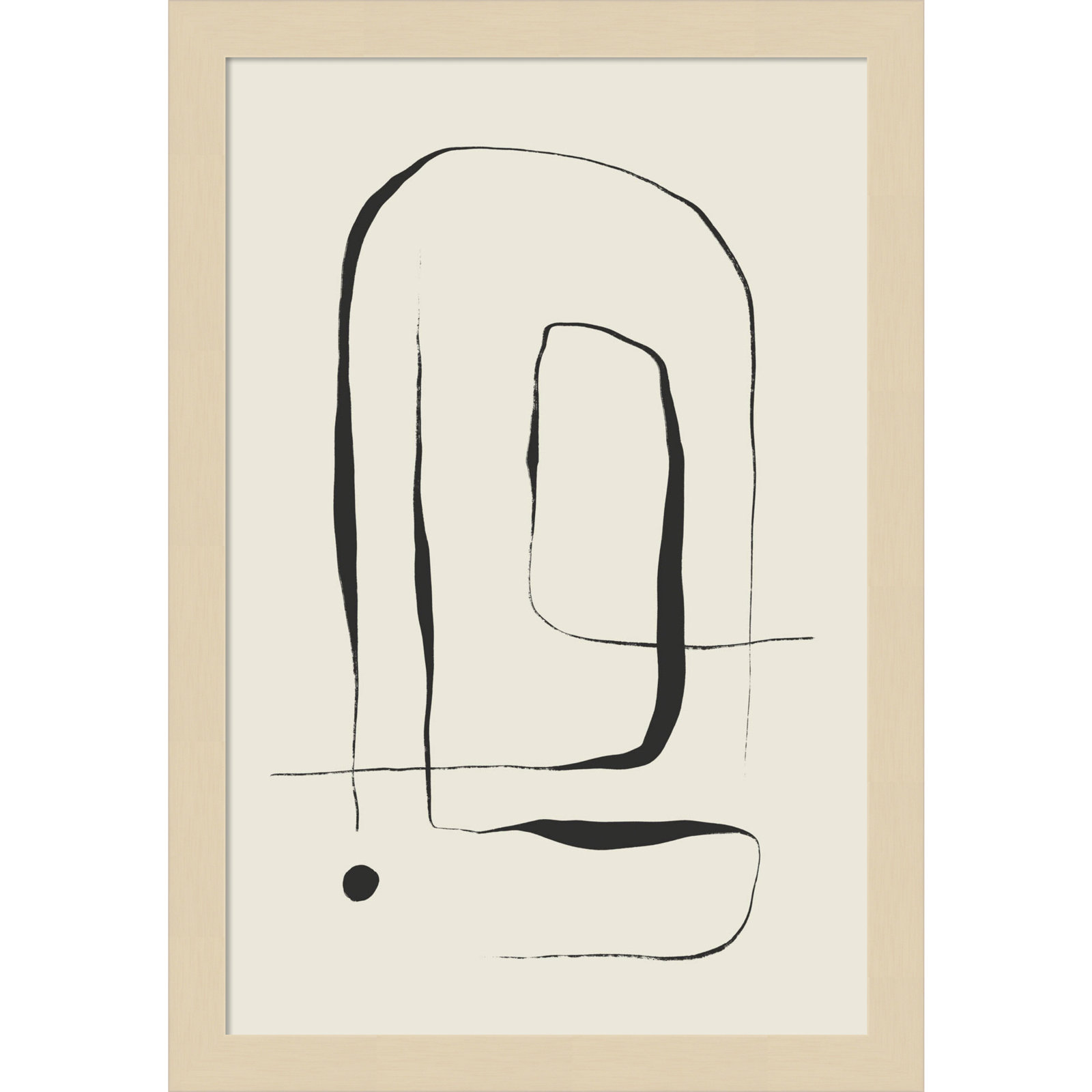 Galya "The Point No. 2" Print by Treechild, 17" H x 12" W, Brown