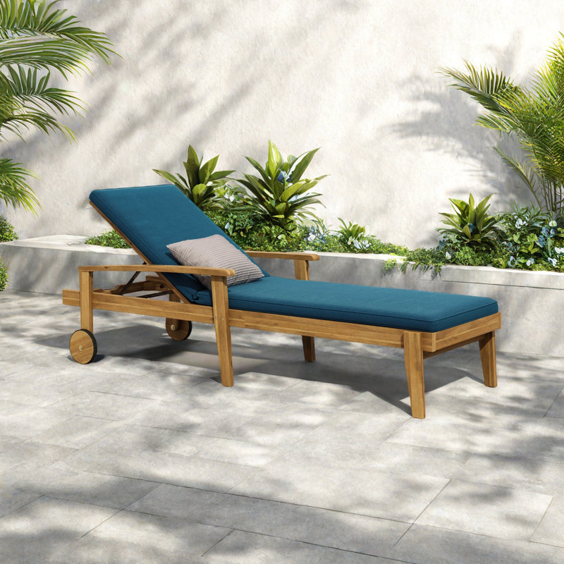 CHAISE LUNGE, Bleu, Jaune