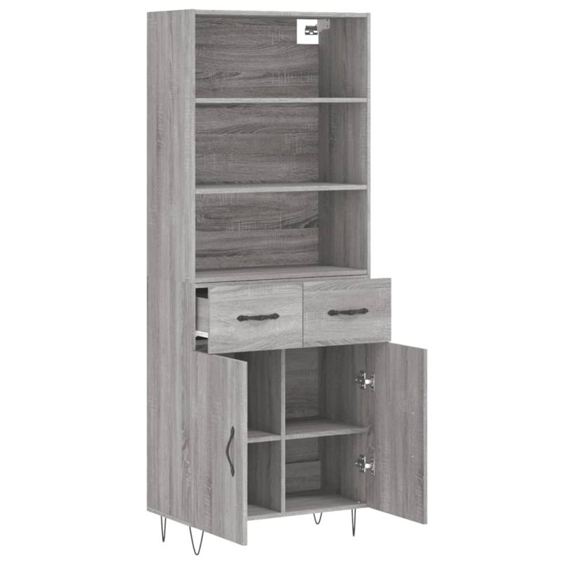 Mellery 69.5 Wide, Grey Sonoma