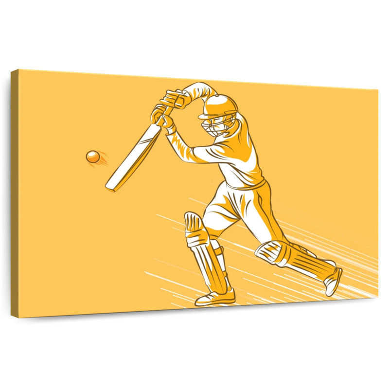 Cricket Hit, 16" H x 24" W