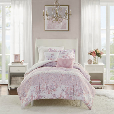 Ensemble floral à motif cachemire