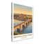 Berwick-upon-Tweed, England - Travel Poster Of The Walled Town, River Tweed And Historic Bridge. Giclee Print On Wrapped Canvas. Wall Art, Home Decor - Cities & Towns, England - Wrapped Canvas Print-1406597509