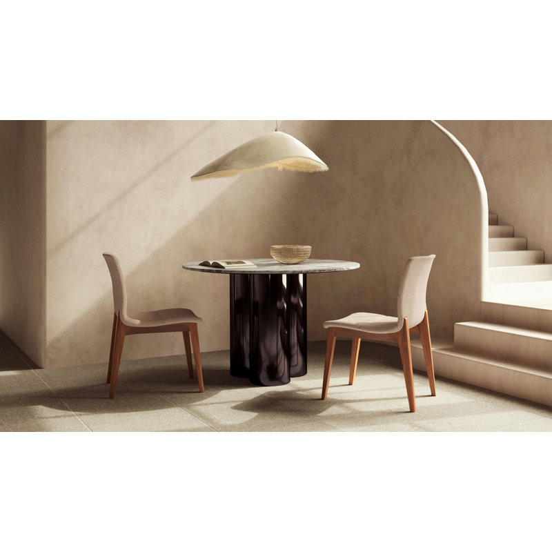 Modern Brazilian - Godan Side Chair, Ebano/Jackpot Teal