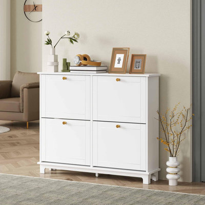 16 Pair Flip Down Shoe Storage