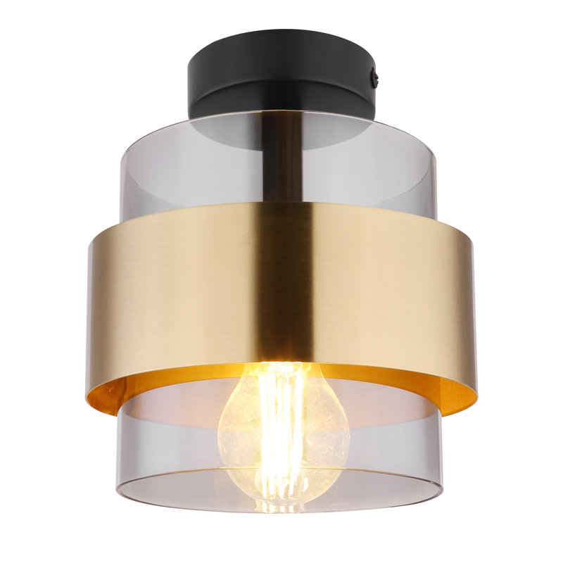 Spaeth Glass Semi Flush Mount