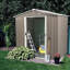 Outdoor Metal Storage Shed Grey-110646394