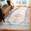 Tapis crème / bleu en coton tissé à la main Joppatowne-1610987876