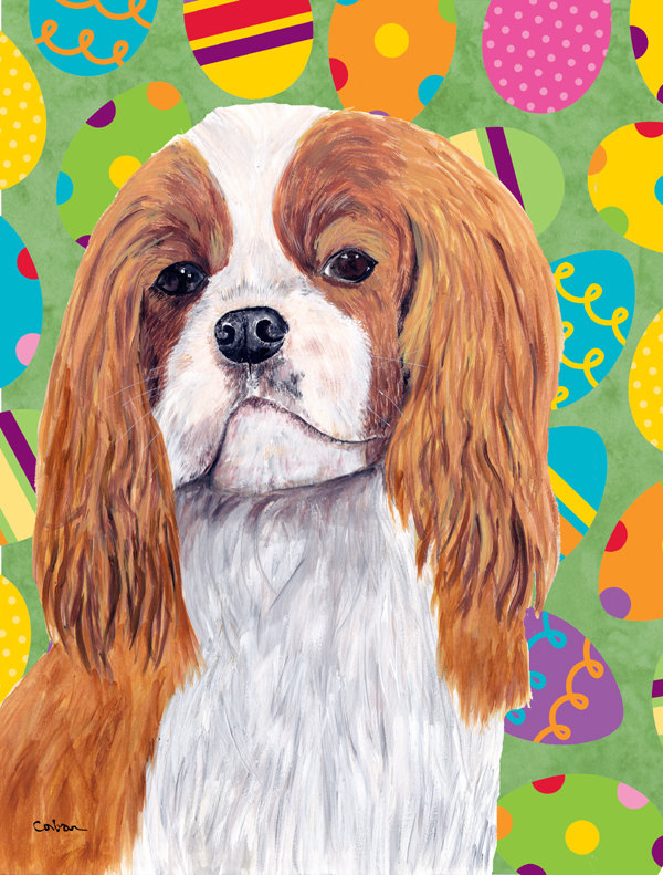Drapeau de jardin Atara, Épagneul cavalier King Charles 2