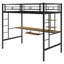 Lit mezzanine avec bureau et tablette, conception peu encombrante-1099390960