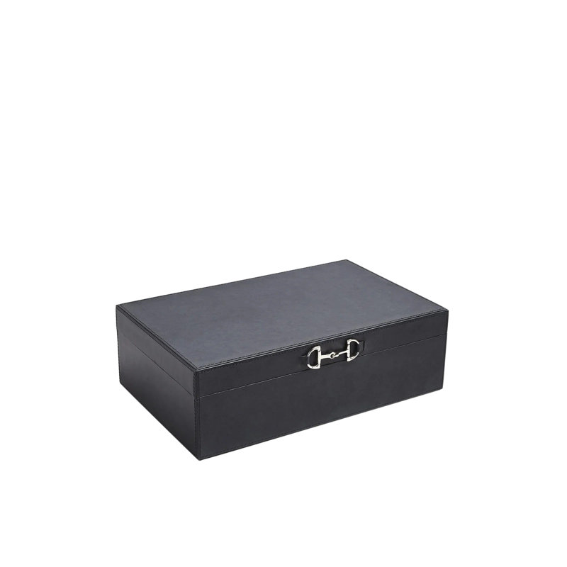 Stirrup Detail Box-Blue Wash, 5.25" H x 10.25" W x 16.25" D