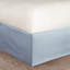 8 pièces - Édredon très grand bleu, chambre à coucher en coton, douce et séduisante avec coussins de style Shabby Chic, détails de coussins brodés