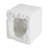 Lyra Outdoor Patio Karst Cave Inspired MGO Side Table, White
