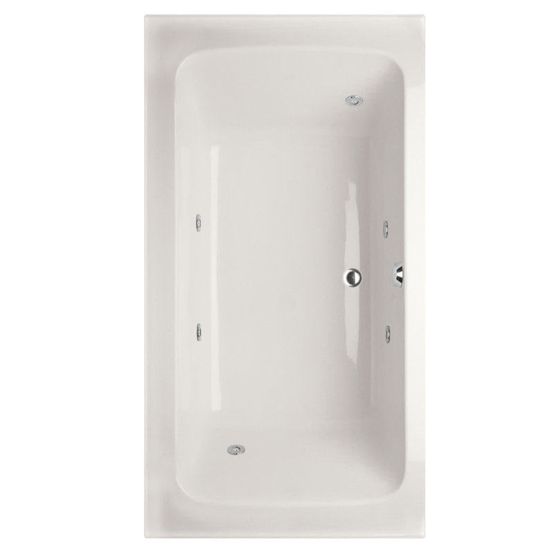 Rachael 72'' L Bathtub, Bone, Polished Nickel