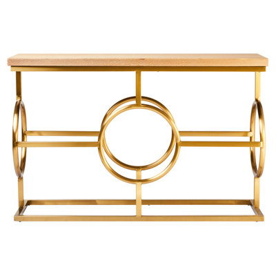 40cm Solid Wood Top Console Table