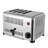 4-Slice Pop-Up Stainless Steel Bread Baking Machine With Timing Function