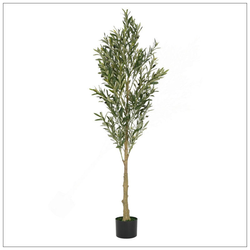 Olive artificielle avec pot, H 71 po x l 30 po x P 30 po
