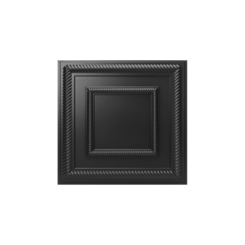 Paquet de 12 panneaux muraux, 24 x 24, noir