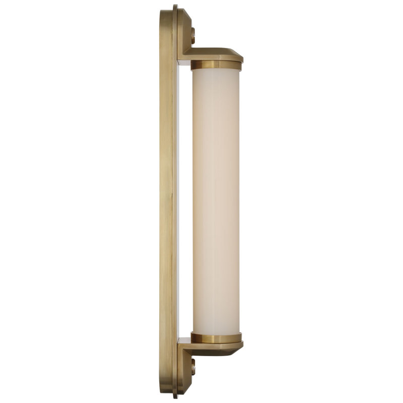 Ralph Lauren Belgrave 32" Linear Bath Light, 18" H x 3" W x 3.75" D, Natural Brass, 1200 W