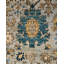 Tapis unique noué à la main Serapi - gris, 5 pi 9 po x 8 pi 7 po
