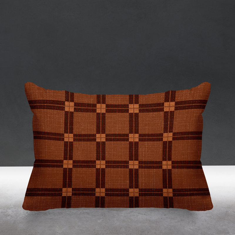 Polyester Lumbar Pillow, Burnt Orange, 14"H x 20"W