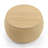 Round Storage Ottoman/End Table - Natural