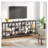 Industrial Four-Tier Console Table with Metal Frame Storage Shelves