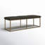 Banc rembourré en mélange de polyester Souza-1871693602
