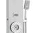 Shower Panel System, 6 Shower Modes, LED & Display Shower Panel Tower, Rainfall, Waterfall, 4 Body Massage Jets, Tub Spout, Handheld Shower Head 59" Hose, Stainless Steel Wall-Mounted Shower Set