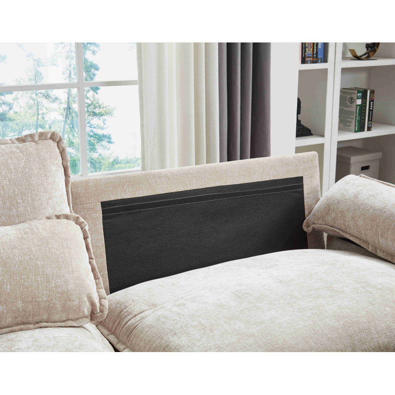 Canapé modulaire Luqi, Chameau clair, 2, H 35,8 po x l 79,6 po x P 32,4 po
