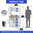 Baker's Rack with Trash Can Bin Cabinet and Charge Station-1113160944
