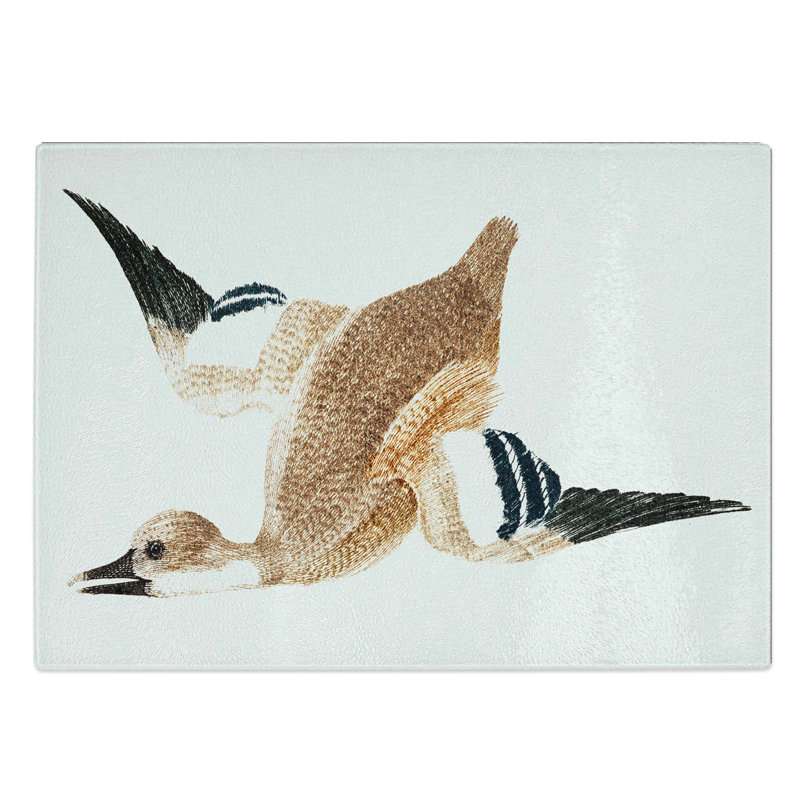 Glass Flying Duck by Johan Teyler Chopping Board, 28.5 cm W x 20 cm L