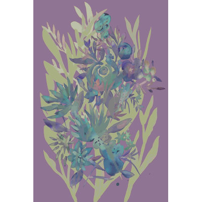 Fleurs d'ardoise sur mauve II