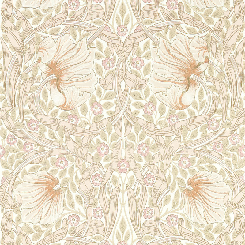Pimpernel 10.05m x 52cm Matte Wallpaper Roll, Pink