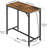 Table With Charging Station, Rectangular Pub Table, High Top Coffee Table, Counter Bar Height Table, Narrow Long Dining Table, 35.4" L X 15.7" W X 35.6" H, Black-80210600