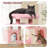 Duan 34" Cat Tree, Kitten Tower Condo Cat House with Scratching Post, Toy Ball, Ramp and Perch Bed-1238091247